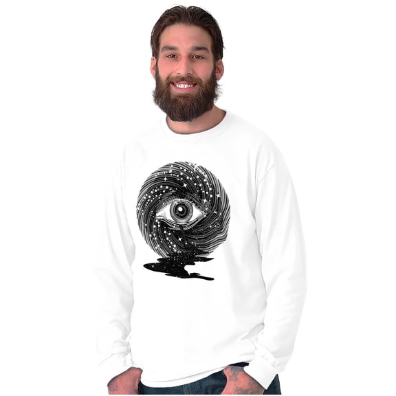 Eye Symbolic Celestial Spiritual Long Sleeve TShirt Men Women Brisco Brands S