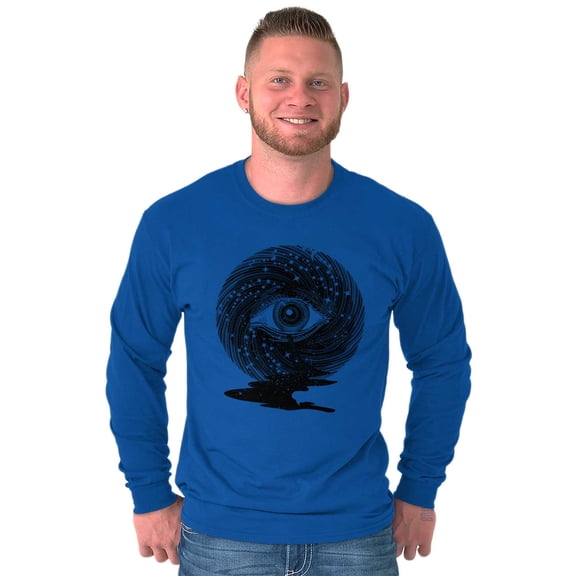 Eye Symbolic Celestial Spiritual Long Sleeve TShirt Men Women Brisco Brands X