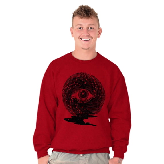 Eye Symbolic Celestial Spiritual Sweatshirt for Men or Women Brisco Brands L