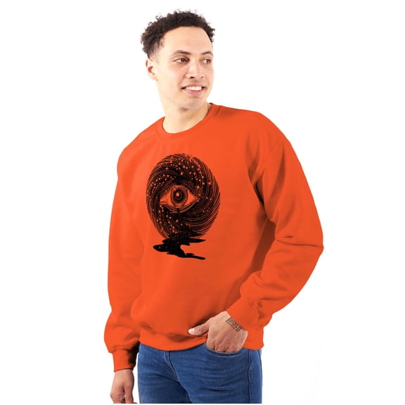 Eye Symbolic Celestial Spiritual Sweatshirt for Men or Women Brisco Brands M