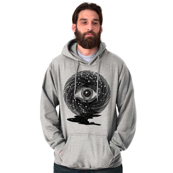 Eye Symbolic Celestial Spiritual Unisex Plus Fleece Graphic Hoodie Brisco Brands 3X
