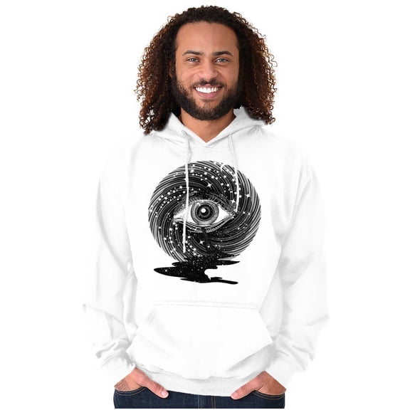 Eye Symbolic Celestial Spiritual Unisex Plus Fleece Graphic Hoodie Brisco Brands 4X