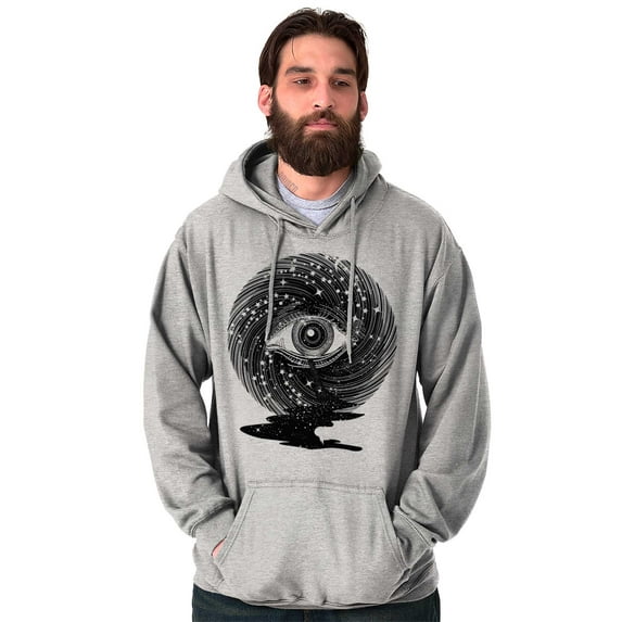 Eye Symbolic Celestial Spiritual Unisex Plus Fleece Graphic Hoodie Brisco Brands 2X