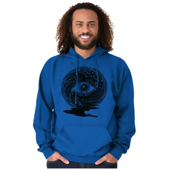 Eye Symbolic Celestial Spiritual Unisex Plus Fleece Graphic Hoodie Brisco Brands 5X