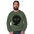 thumbnail image 1 of Eye Symbolic Celestial Spiritual Unisex Plus Fleece Graphic Sweatshirt Brisco Brands 4X, 1 of 5