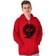 thumbnail image 1 of Eye Symbolic Celestial Spiritual Unisex Fleece Graphic Zip Up Hoodie Brisco Brands 2X, 1 of 5