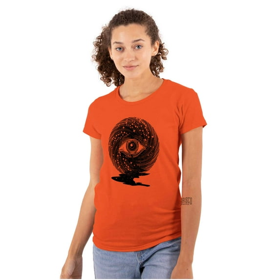 Eye Symbolic Celestial Spiritual Womens Fitted Plus Size Graphic Tee Brisco Brands 2X
