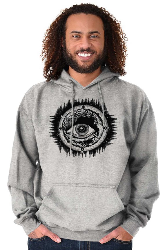 Eye Symbolic Spiritual Compass Hoodie Sweatshirt Women Men Brisco Brands S