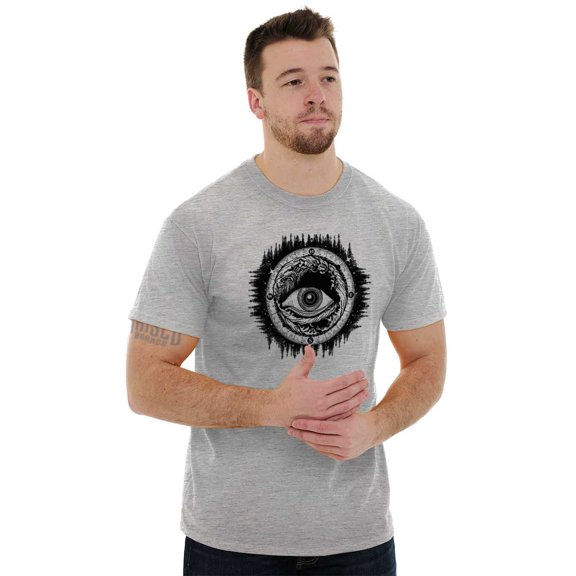Eye Symbolic Spiritual Compass Men's Graphic T Shirt Tees Brisco Brands S