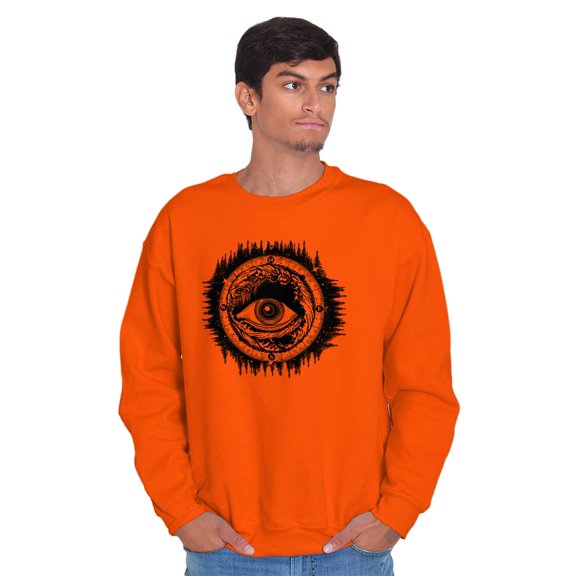 Eye Symbolic Spiritual Compass Sweatshirt for Men or Women Brisco Brands S