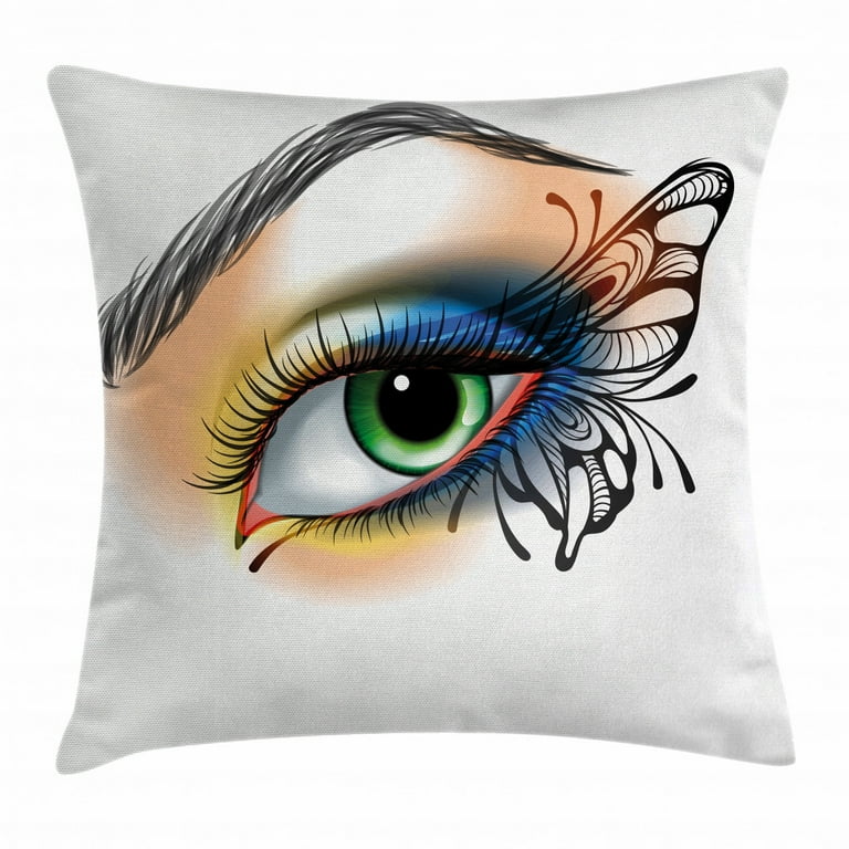 Pillow Case Pillows With Eyelashes On Them Pillow Case Throw