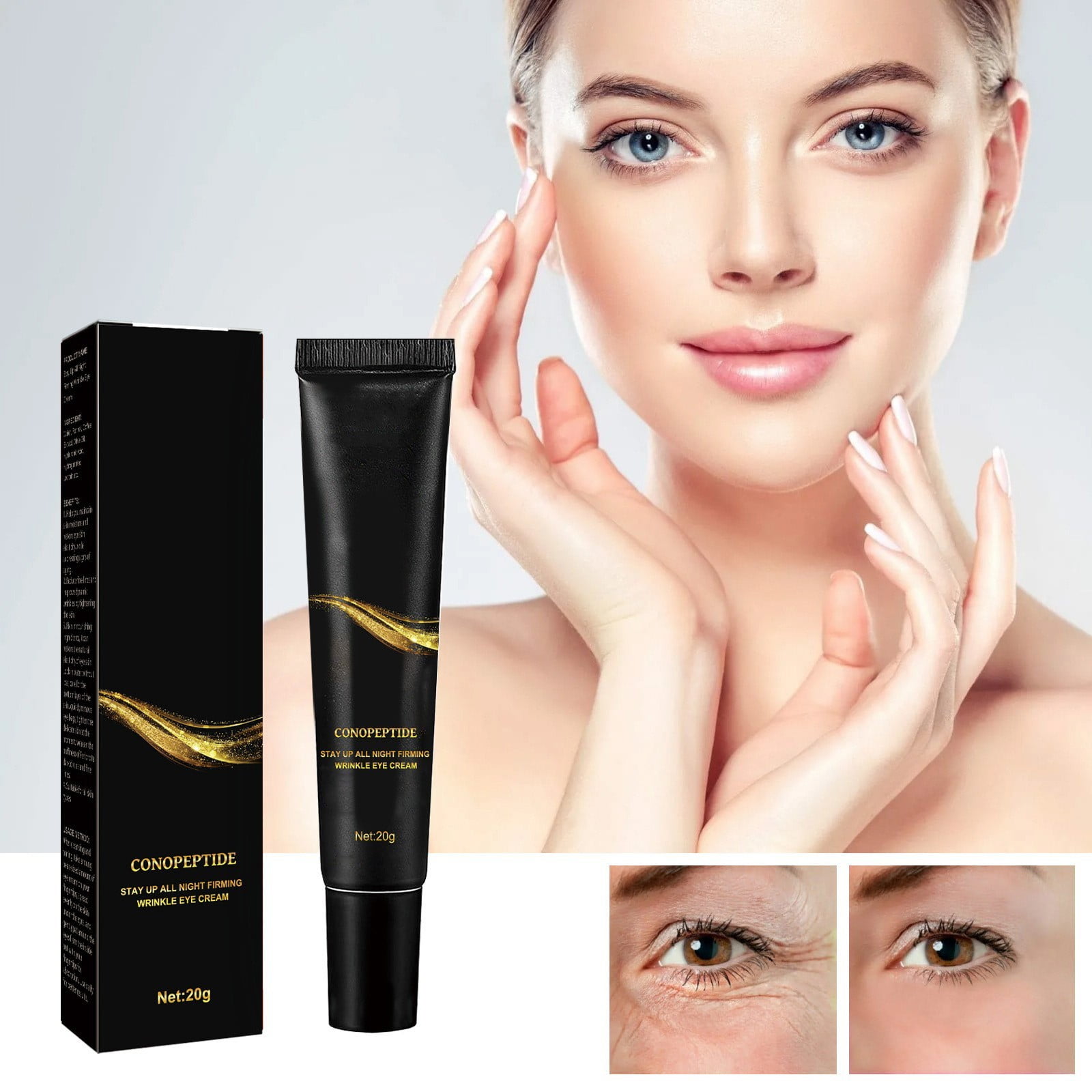 Eye Tightener Cream for Under Eye Bags Instant Eye Puffiness Reducer