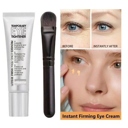 Eye Tightener Cream for Under Eye Bags, Instant Hydrating Under Eye Cream, Easy-Wear Formula, Ultimate Lift & Smooth Finish, with Brush