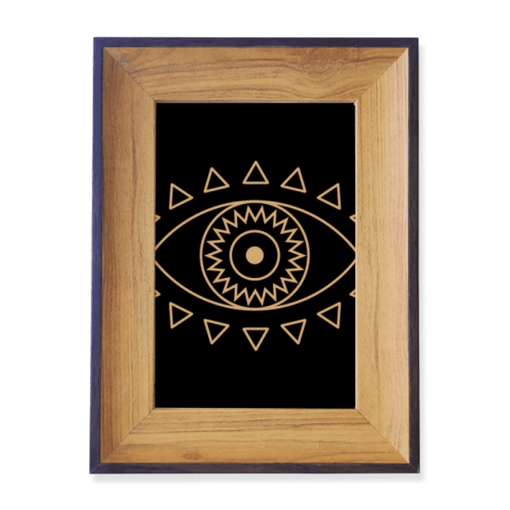 Geometric Patterned Photframe Eye Totem Geometry Pattern Photo Frame Exhibition Display Art Desktop ...