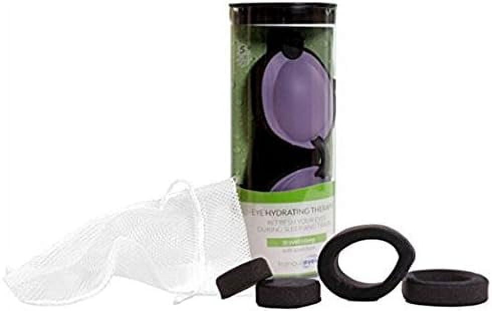 Eye Tranquileyes Travel And Sleep Kit Dark Eye Mask For Dry, Irritated Eyes Help Improve