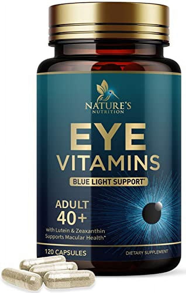 Eye Vitamins with Lutein, Zeaxanthin, Bilberry & Zinc, Supports Eye