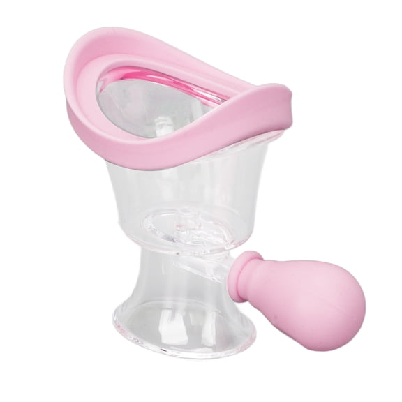 Eye Wash Bath Kit, Squeeze Eye Wash Cleaner Kit Silicone Accurate Cleaning Controllable  For Home For Eye Makeup  Pink