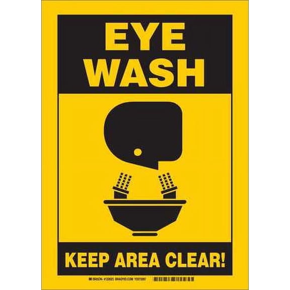 Eye Wash Sign BRADY 122699