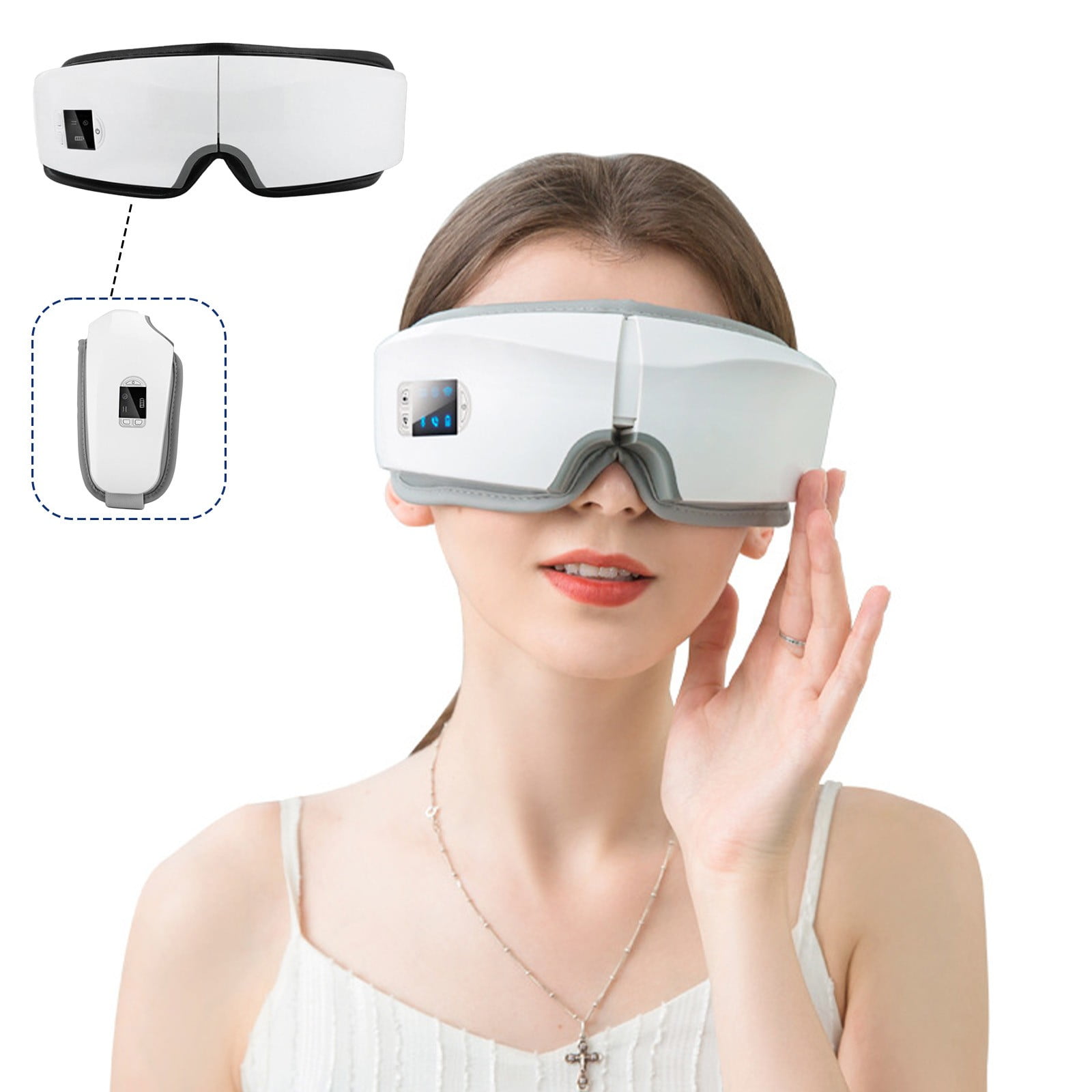 Eye With Heat, Foldable Heated Eye Mask, Face To Relax, Eye Care Device