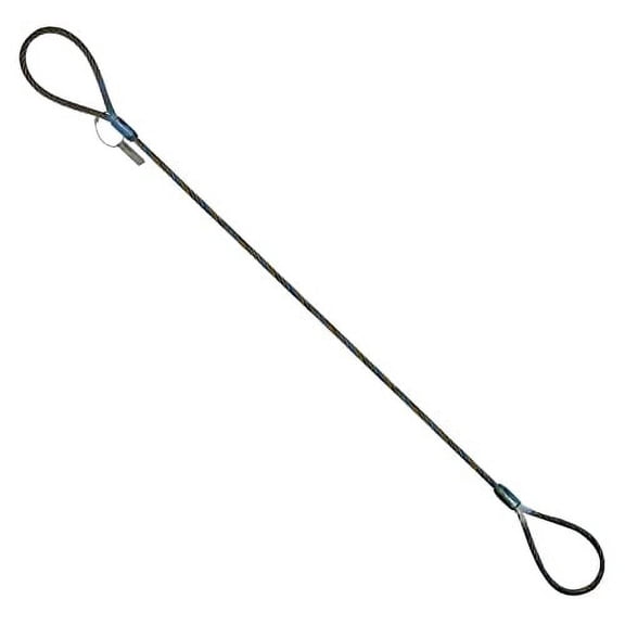Eye and Eye Wire Rope Choker Sling, 3/8" x 12' Rigging Lifting Industrial 2,800 lbs