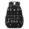 thumbnail image 1 of Eye and Moon Gothic Pattern 17" School Backpacks for Teens,Waterproof Oxford Fabric,S-Shape Padded Straps for School,Travel,Hiking,Camping, 1 of 6