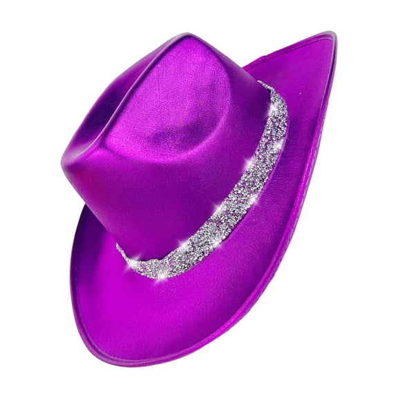 Eye-catching Crystal Headwear Bride Hat Panama Hat for Bachelorette Party Headwear for Club Stage Shows