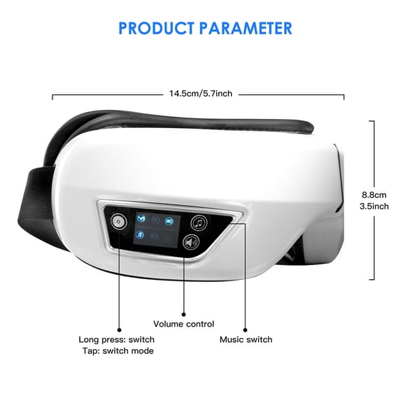 Eye massager Eye massager Smart air pressure Hot compress vibration Sleep device Eye protection device