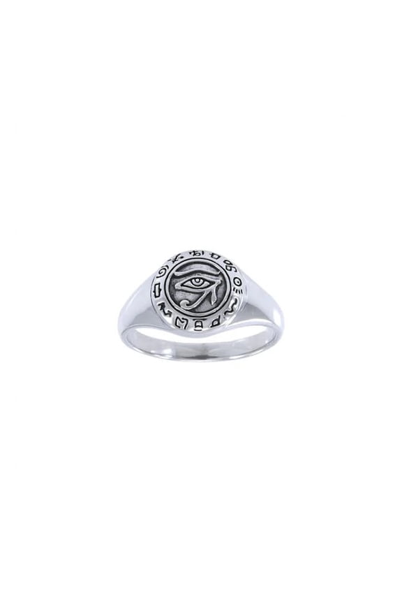 Eye of Horus Egyptian Ring Udjat 925 Sterling Silver Fine Jewelry Amulet