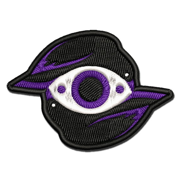 Eye of Odin Ravens Viking Norse Applique Multi-Color Embroidered Iron-On Patch - 2.0 Inch Mini
