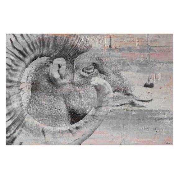 "Eye of Ram" Painting Print on Wrapped Canvas