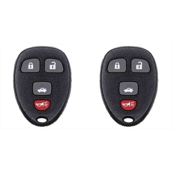 Eye4Techs Car Key Fob Keyless Entry Remote for Buick Allure 2006 FCC KOBGT04A Part Number 15252034 - 2 Pack