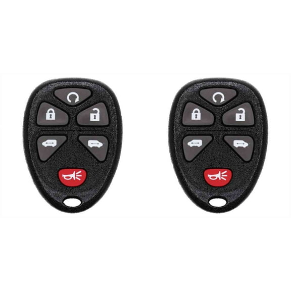 Eye4Techs Car Key Fob Keyless Entry Remote for Buick Terraza 2005 FCC KOBGT04A Part Number 15114376 - 2 Pack