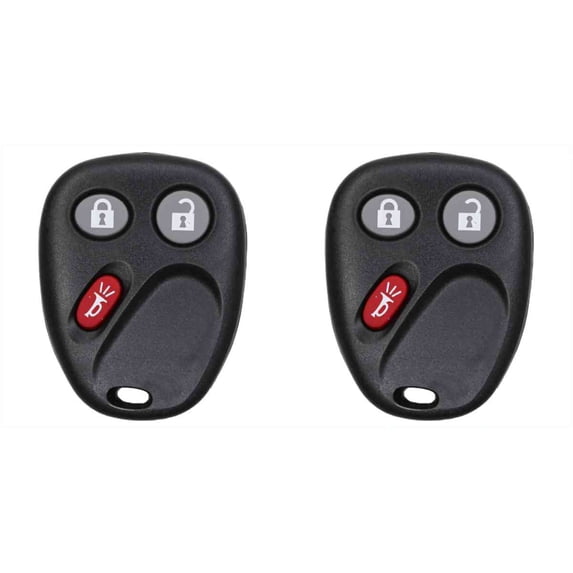 Eye4Techs Car Key Fob Keyless Entry Remote for Chevrolet Trailblazer 2002-2009 FCC MYT3X6898B Part Number 15008008 15008009 - 2 Pack