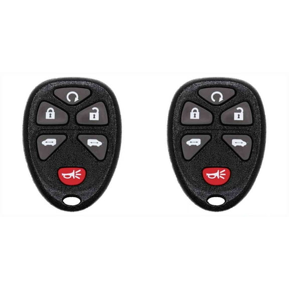 Eye4Techs Car Key Fob Keyless Entry Remote for Chevrolet Uplander 2007 FCC KOBGT04A Part Number 15114376 - 2 Pack