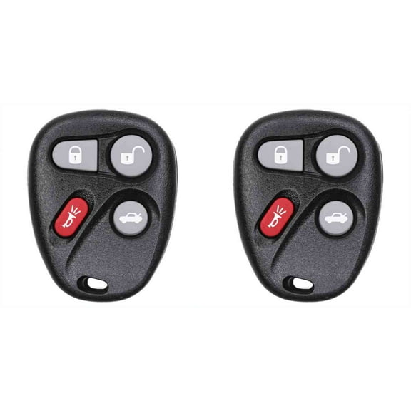 Eye4Techs Car Key Fob Keyless Entry Remote for Pontiac Grand 2003 Am FCC KOBLEAR1XT Part Number 25695954 25695955 - 2 Pack