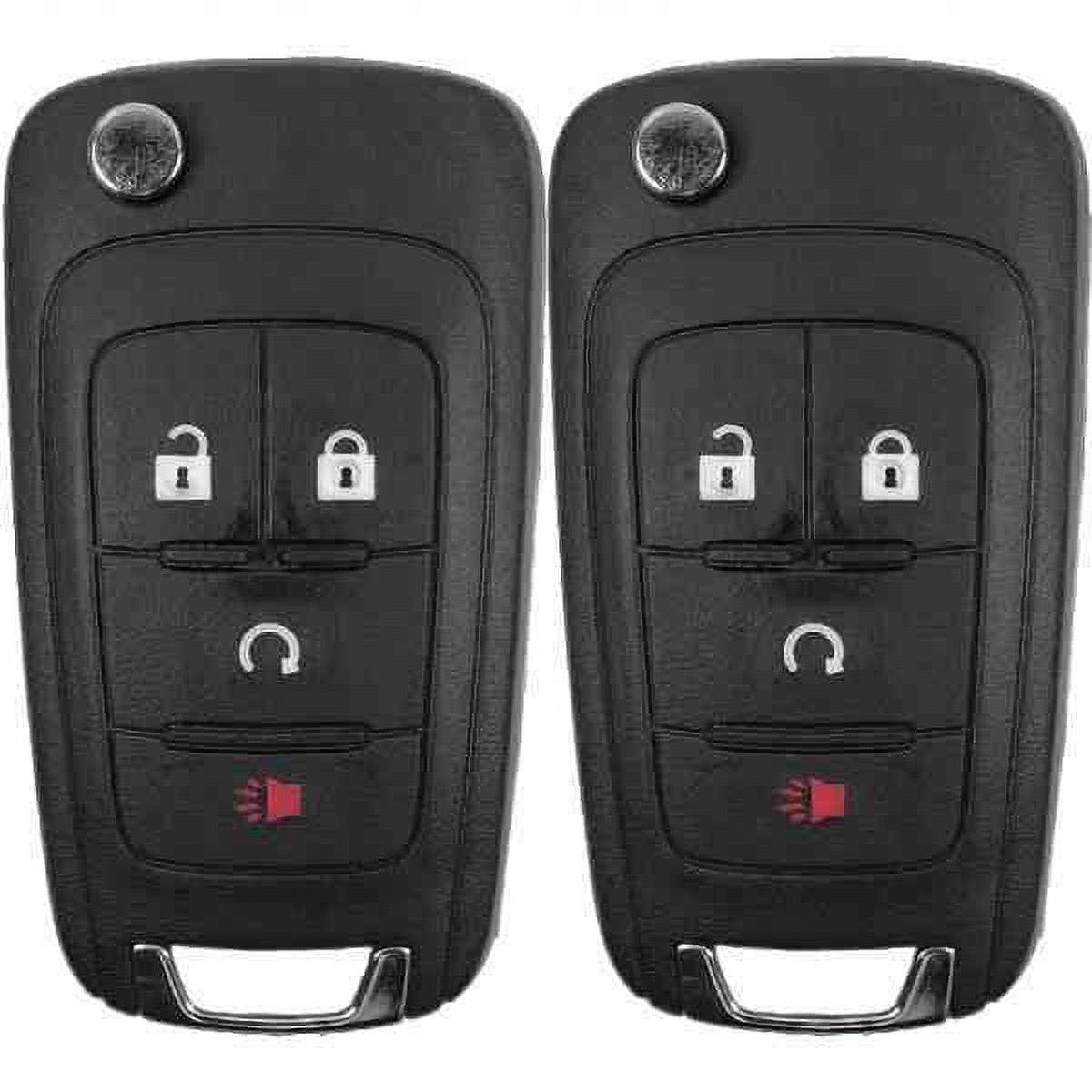 Keys4Less Replacement Flip Key Fob for 2017 Trax FCC KR55WK500733 Part Number 13585811 13585814 13504265 1351916 Pack of 2