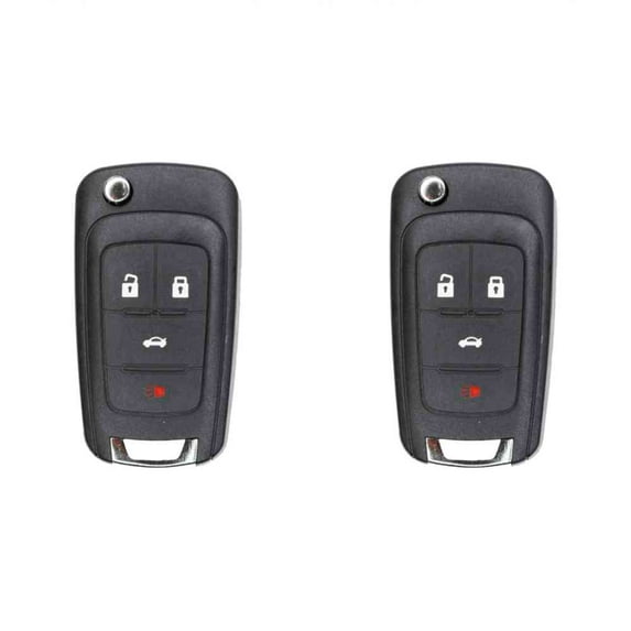 Eye4Techs Replacement Flip Key Fob for Chevrolet Camaro 2013 FCC OHT01060512 Part Number 13504204 13500226 13504200 Pack of 2