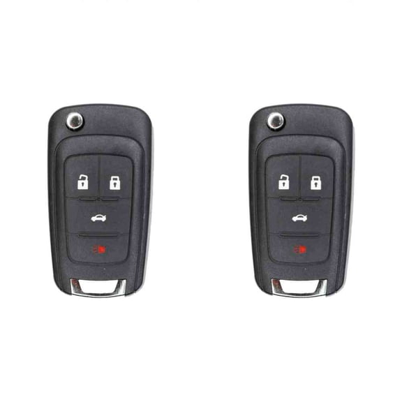 Eye4Techs Replacement Flip Key Fob for Chevrolet Camaro 2016 FCC OHT01060512 Part Number 13504204 13500226 13504200 Pack of 2
