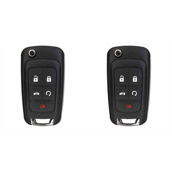 Eye4Techs Replacement Flip Key Fob for Chevrolet Equinox 2017 FCC OHT01060512 Part Number 13504199 13574863 20979468 13504259 13504204 - 2 Pack