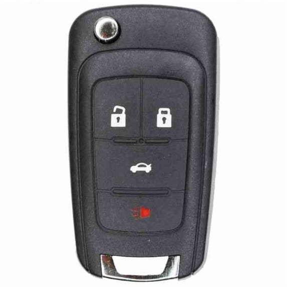 Eye4Techs Replacement Flip Key Fob for Chevrolet Impala 2017 FCC OHT01060512 Part Number 13504204 13500226 13504200