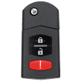 thumbnail image 1 of Eye4Techs Replacement Flip Key Fob for Mazda 2 2011 FCC Part Number BCR2-67-5RY BCR2675RY or CC43-67-5RYC CC43675RYC, 1 of 8