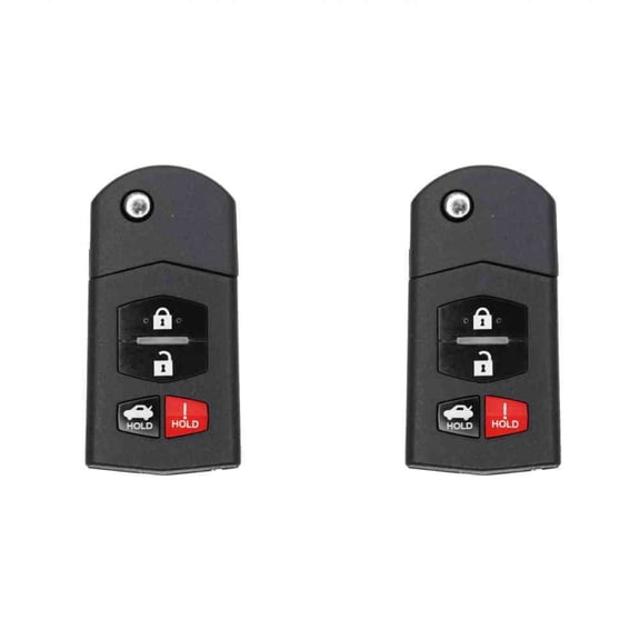 Eye4Techs Replacement Flip Key Fob for Mazda RX-8 2008 FCC KPU41788 Part Number 4238A-41524 4238A41524 FF14-67-5RY FF14675RY Pack of 2