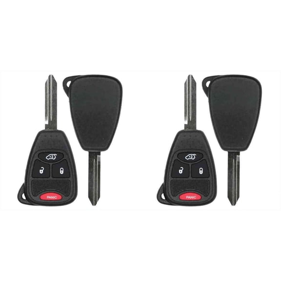 Keys4Less Replacement Keyless Remote Head Key Fob for Chrysler Pacifica 2004-2008 FCC M3N5WY72 XX M3N65981772 Part Number 04589053 04589053AC 04589053AD 04589053AE Pack of 2