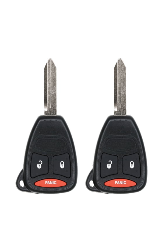 Replacement Keyless Remote Head Key Fob for Dodge Caliber 2009 FCC KOBDT04A 2AOKM-CYV6 Part Number 05183348AA 05143608AA 056053000AH Pack of 2