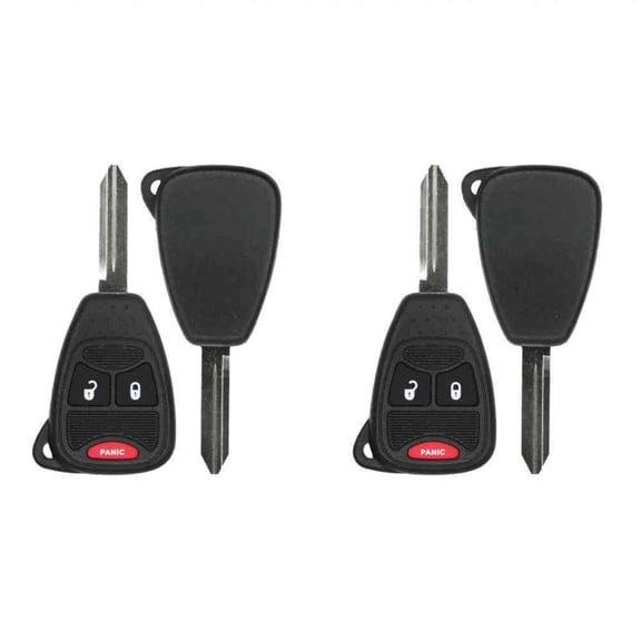 Eye4Techs Replacement Keyless Remote Head Key Fob for Dodge Caliber 2010 FCC OHT692427AA OHT692713AA Part Number 56040649AC 56040649 05175789AA 05175786AA Pack of 2