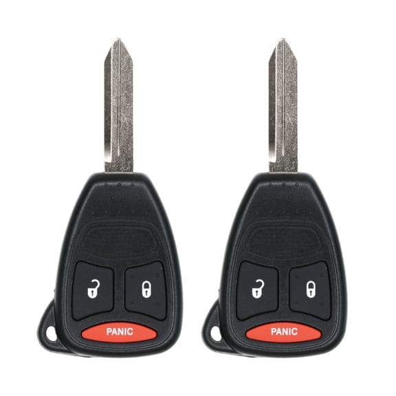 Eye4Techs Replacement Keyless Remote Head Key Fob for Dodge Dakota 2005-2011 FCC KOBDT04A 2AOKM-CYV6 Part Number 05183348AA 05143608AA 056053000AH Pack of 2