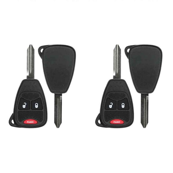 Keys4Less Replacement Keyless Remote Head Key Fob for Dodge Avenger 2011 FCC OHT692427AA OHT692713AA Part Number 56040649AC 56040649 05175789AA 05175786AA Pack of 2