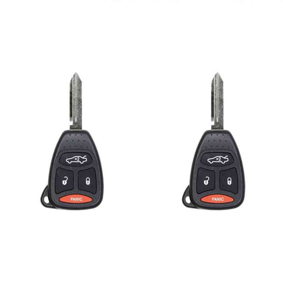 Eye4Techs Replacement Keyless Remote Head Key Fob for Jeep Commander 2007 FCC KOBDT04A 2AOKM-CYV6 Part Number 05179514AA 56038757AE 56038757AH 05179512AA Pack of 2