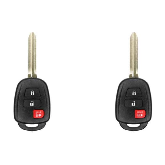 Eye4Techs Replacement Keyless Remote Head Key Fob for Toyota Tacoma 2018 FCC GQ4-52T Part Number 89071-0R040 89070-0R120 89070-0R130 89070-0C050 Pack of 2