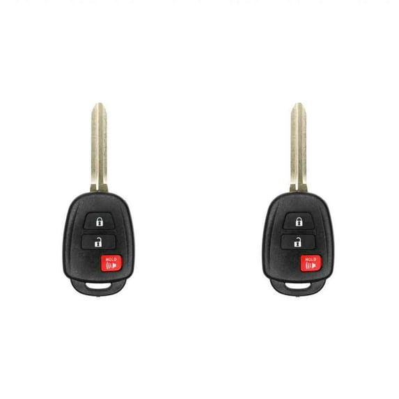 Eye4Techs Replacement Keyless Remote Head Key Fob for Toyota Tundra 2018 FCC GQ4-52T Part Number 89071-0R040 89070-0R120 89070-0R130 89070-0C050 Pack of 2